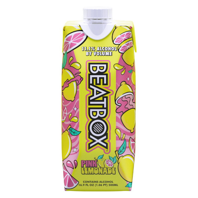 BeatBox Pink Lemonade 500ml 11.1% ABV Wine Party Punch