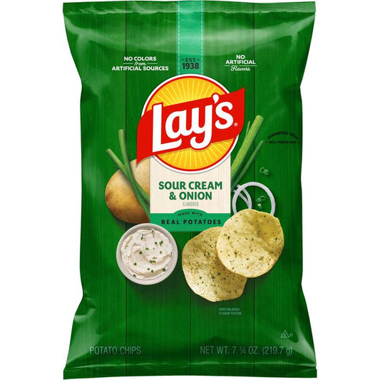 Lay's Sour Cream & Onion Potato Chips 7.75oz