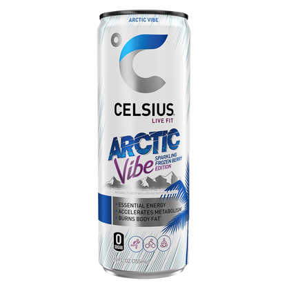 CELSIUS Sparkling Arctic Vibe Essential Energy Drink 12oz Can