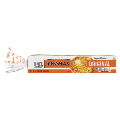 Thomas' Original Plain English Muffins 6ct