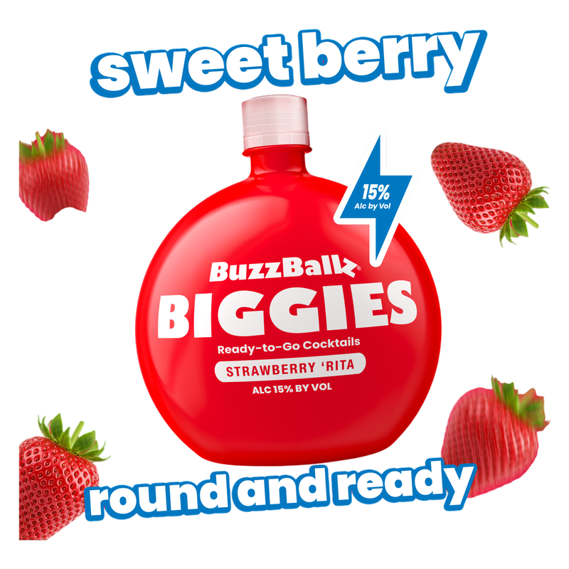 Buzzballz Biggies Chillers Strawberry 'Rita 1.5L 15% ABV