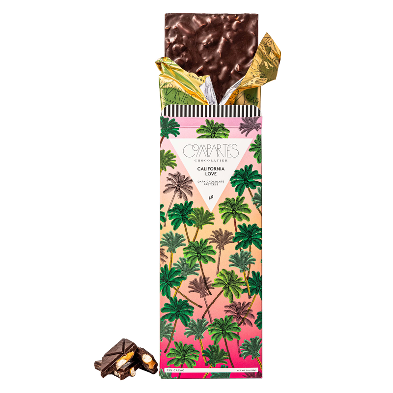 Compartés California Love Pretzel Dark Chocolate Bar 3oz
