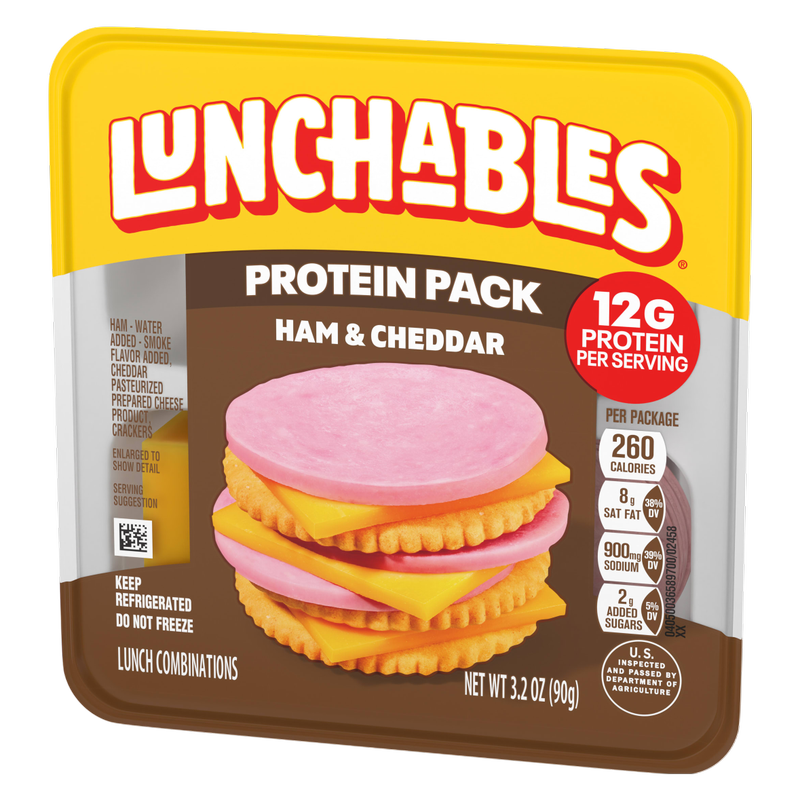 Lunchables Ham & Cheddar Cracker Stackers -  3.2oz