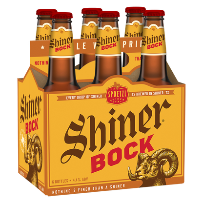 Shiner Bock Beer 6pk 12oz Btl 4.4% ABV
