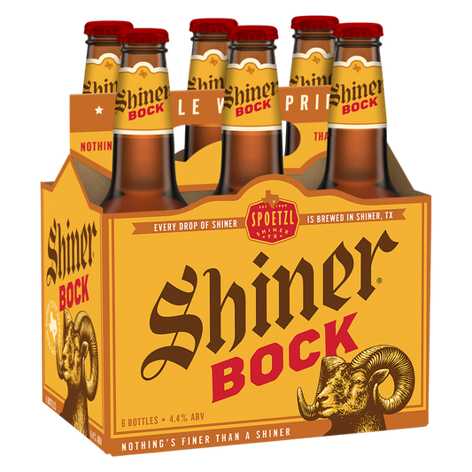 Shiner Bock Beer 6pk 12oz Btl 4.4% ABV