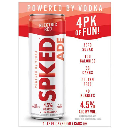 SpikedAde Electric Red 4pk 12oz Can