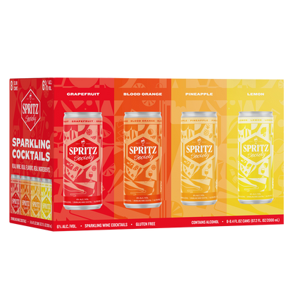 Spritz Society Variety 8pk 250ml Can 6.0% ABV