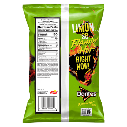 Doritos Flamin Hot Limon Tortilla Chips 9.25oz