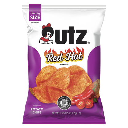 Utz Potato Chips Red Hot 7.75oz