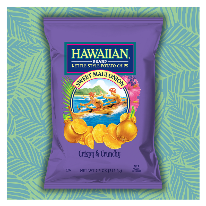 Hawaiian Sweet Maui Onion Kettle Style Potato Chips 7.5oz