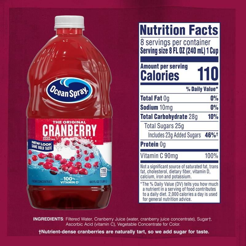 Ocean Spray Cranberry Juice Cocktail 64oz Btl