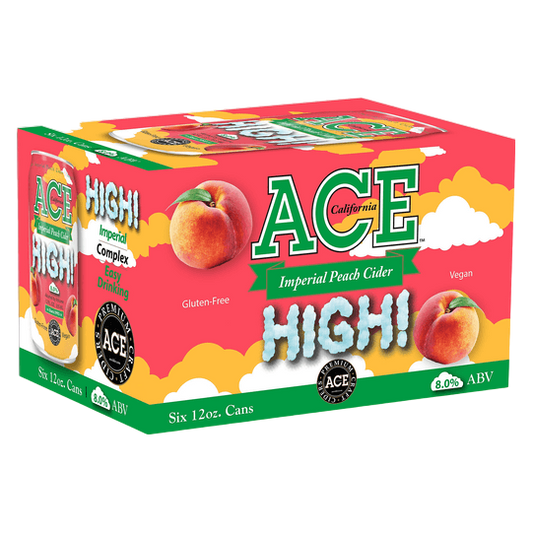 Ace High Imperial Peach Cider (6PKC 12 OZ) (6PKC 12 OZ)