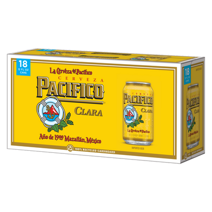 Pacifico 18pk 12oz Cans 4.4% ABV