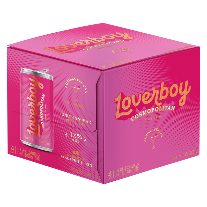Loverboy Cosmopolitan 4pk 250ml Can 12.0% ABV