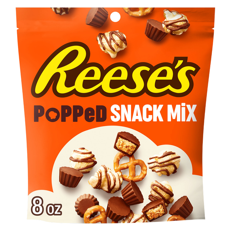 REESE'S Popped Snack Mix Pouch, 8 oz