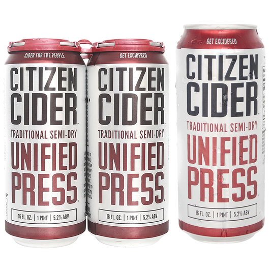 Citizen Cider Unified Press 4pk 16oz Can 5.2% ABV