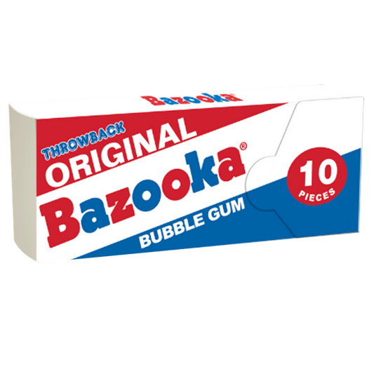 Bazooka Bubble Gum Original Nostalgia Wallet Pack 10ct