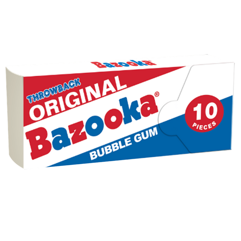 Bazooka Bubble Gum Original Nostalgia Wallet Pack 10ct