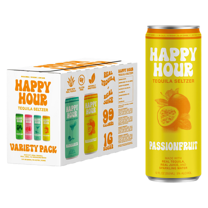 Happy Hour Tequila Seltzer Variety Pack 8pk 12oz Can 5.0% ABV