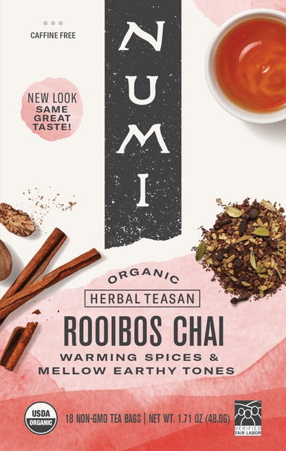 Numi Organic Rooibos Chai Tea 18ct Box
