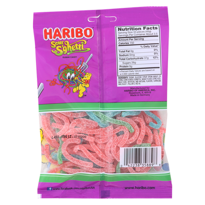 Haribo Sour S'ghetti Gummi Candy 5oz