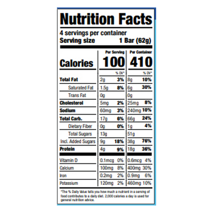 Yasso Greek Yogurt Cookie Dough Bar 4ct