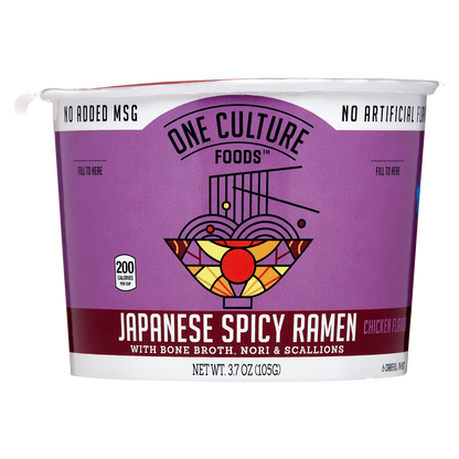 One Culture Japanese Spicy Ramen Noodle Cup 3.7oz
