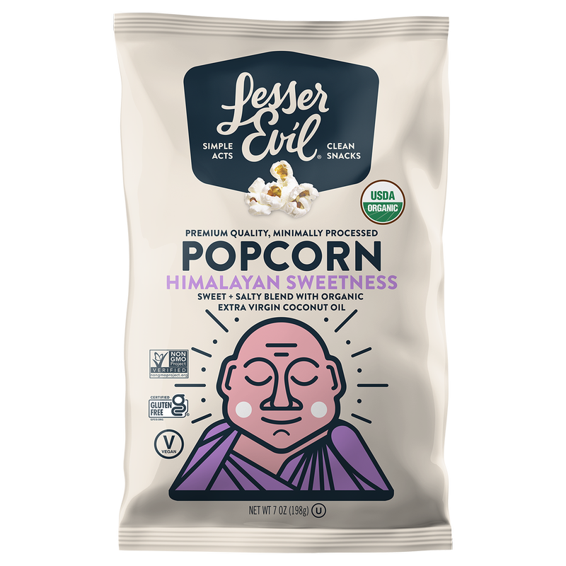 LesserEvil Himalayan Sweetness Organic Popcorn 7oz