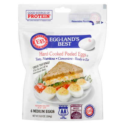Eggland's Best Hard-Cooked Peeled Eggs - 6ct