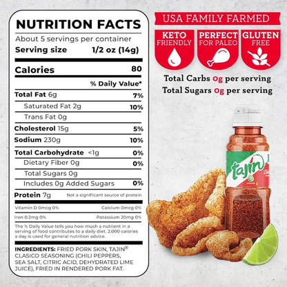 4505 Tajin Pork Rinds, 2.7oz