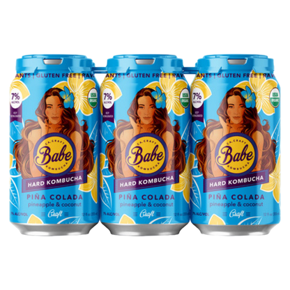 Babe Hard Kombucha Pina Colada (6PKC 12 OZ)