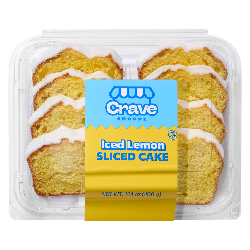 Crave Shoppe Iced Lemon Cake - 8 ct