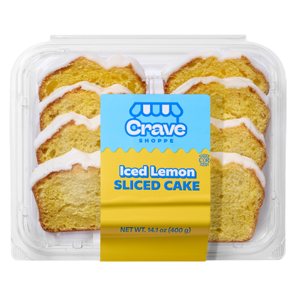 Crave Shoppe Iced Lemon Cake - 8 ct