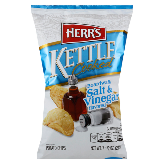Herr's Salt & Vinegar Kettle Chips 7.5oz