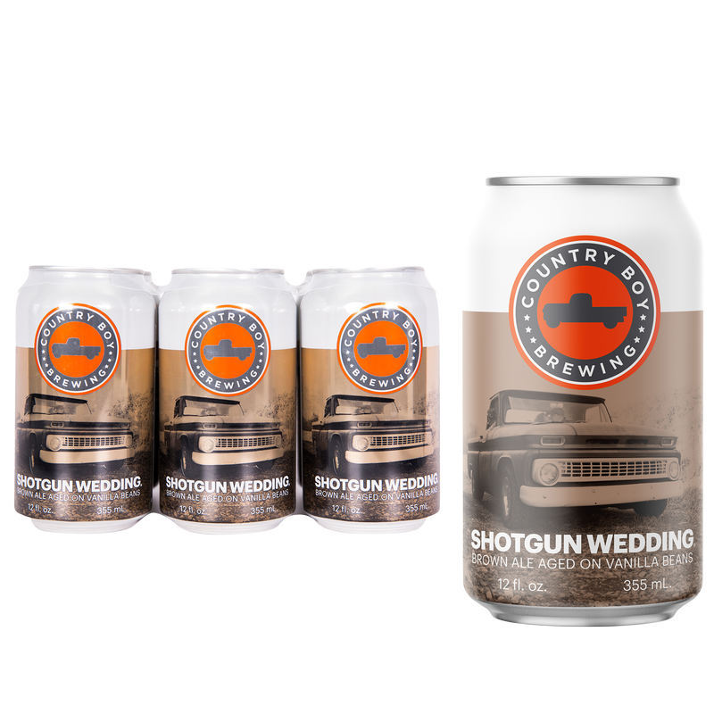 Country Boy Shotgun Wedding Brown Ale 6pk 12oz Can 5.5% ABV