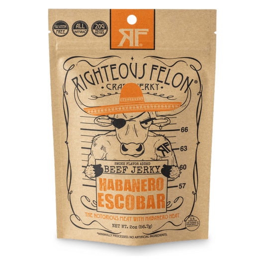 Righteous Felon Habenero Escobar Beef Jerky 2oz