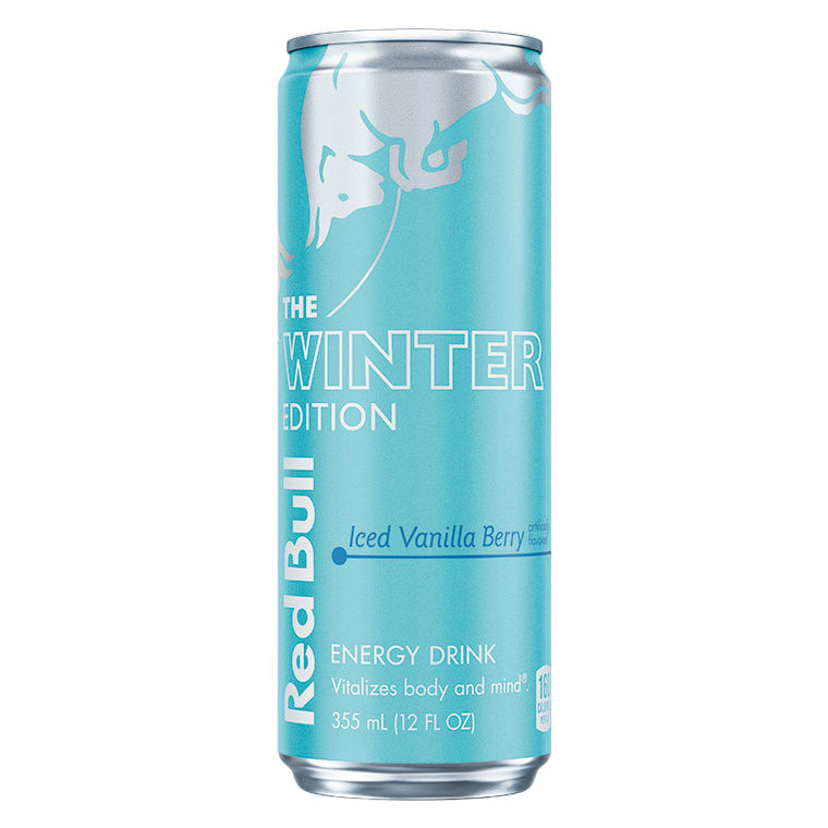 Red Bull Winter Edition Iced Vanilla Berry Energy Drink 12oz Can