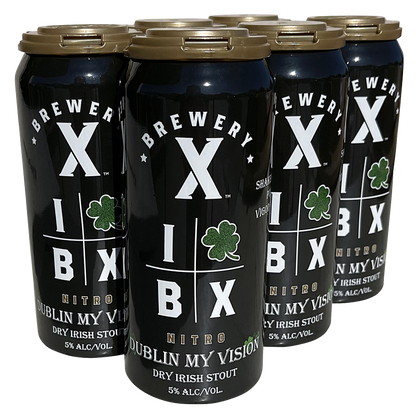 Brewery X Dublin My Vision Nitro Dry Irish Stout 6pk 16oz Cans