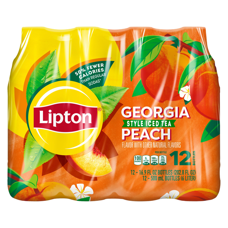 Lipton Iced Peach Tea 12pk 16.9oz Btl