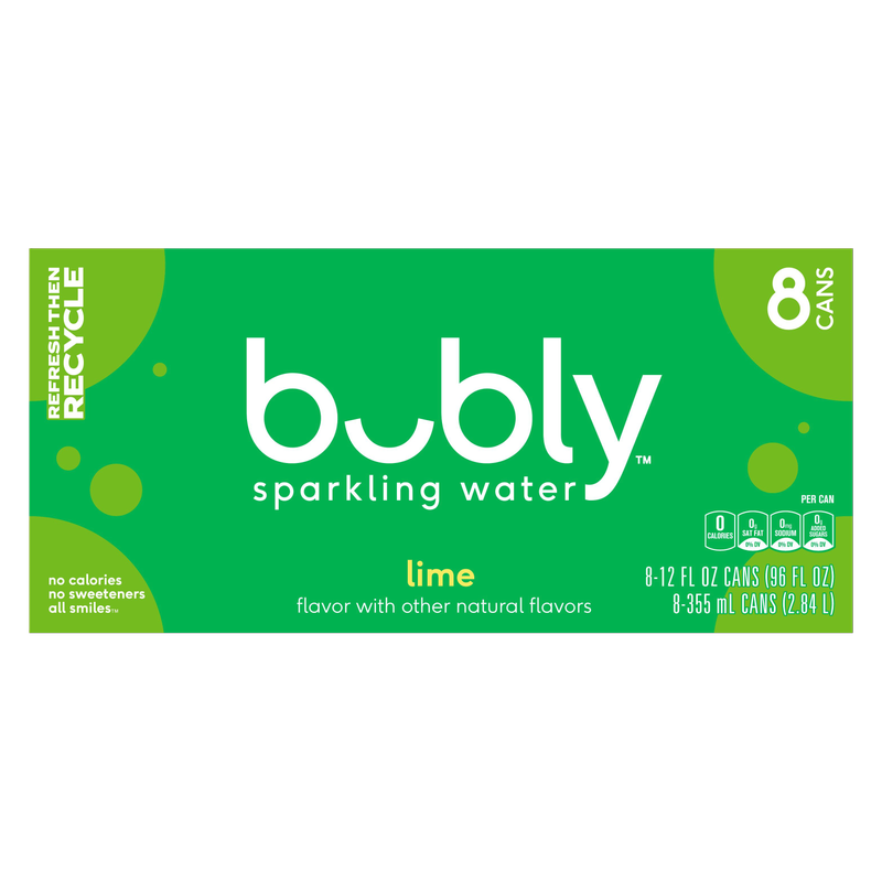Bubly Lime 8pk 12oz Can