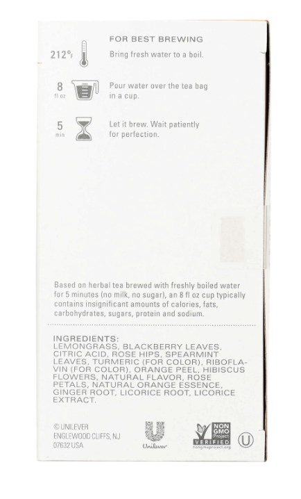 Tazo Wild Sweet Orange Tea 20ct