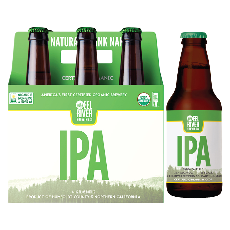 Eel River Certified Organic I.P.A. 6pk 12oz Btl