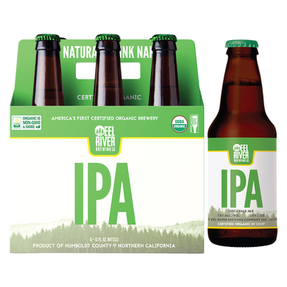 Eel River Certified Organic I.P.A. 6pk 12oz Btl