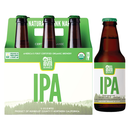 Eel River Certified Organic I.P.A. 6pk 12oz Btl