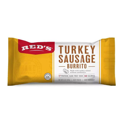 Red's Turkey Sausage Egg & Three Cheese Burrito, 5oz