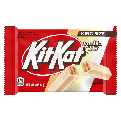KIT KAT Crisp Wafers In Vanilla Flavored Creme King Size Bar, 3 oz