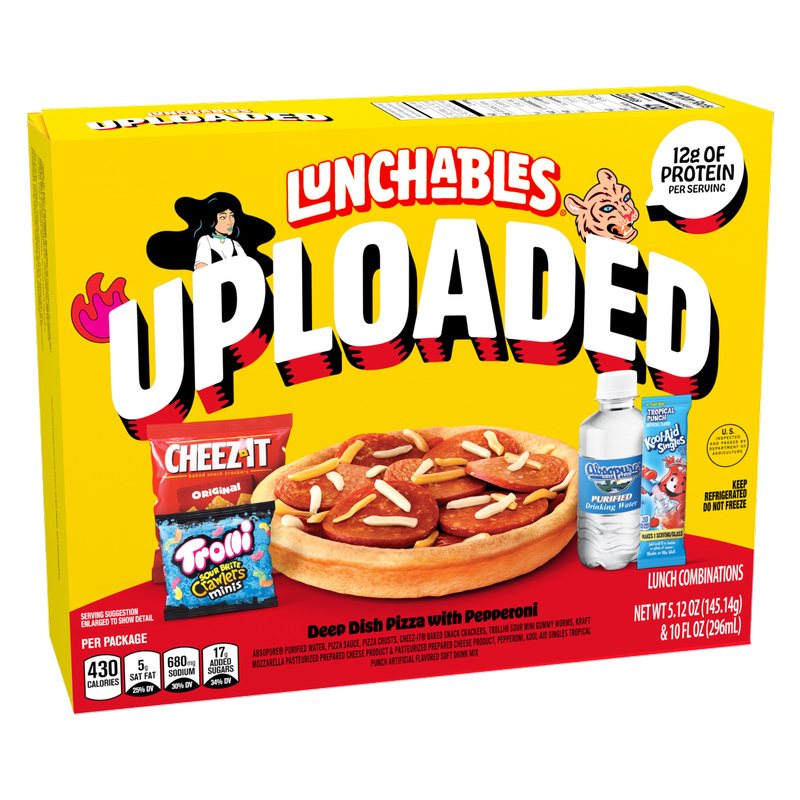 Lunchables Uploaded Pepperoni Deep Dish Pizza - 15oz
