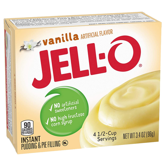 Jello Vanilla Flavored Instant Pudding & Pie Filling 3.4oz