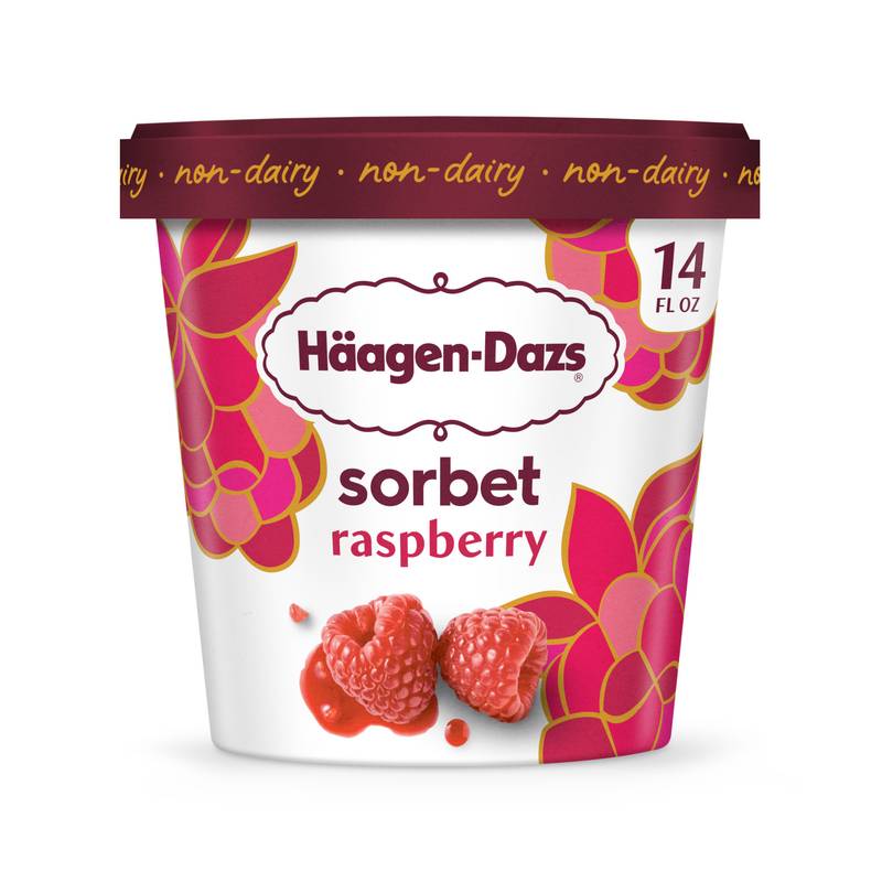 Haagen-Dazs Dairy Free Raspberry Sorbet 14oz