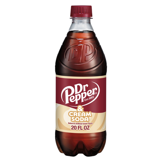 Dr Pepper & Cream Soda 20oz Btl